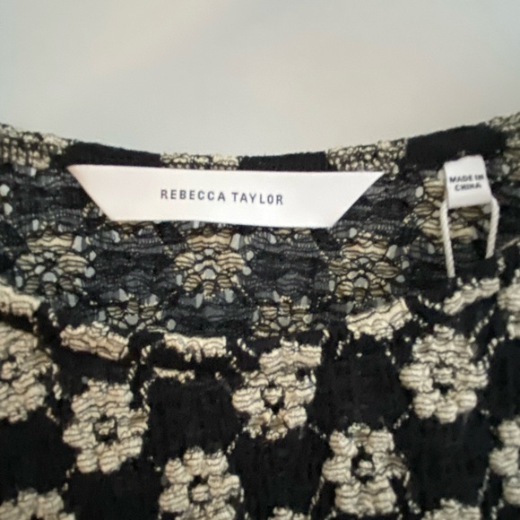 Beautiful semi-sheer Rebecca Taylor top; size Small - Picture 3 of 6